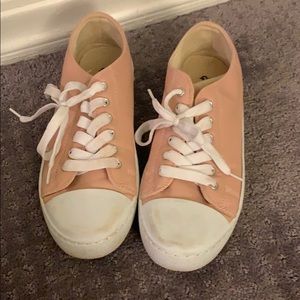 Pink sneakers